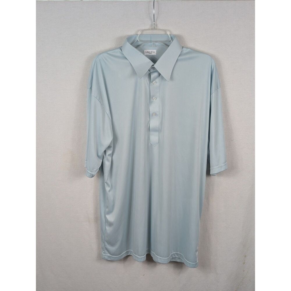 Collars & Co Dress Polo Shirt Gray Men's Size 2XL/XXL